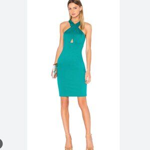 NWT Alice + Olivia Turquoise Halter Dress Sz 6